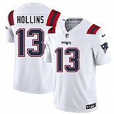 Men & Women & Youth New England Patriots #13 Mack Hollins White 2025 F.U.S.E. Vapor Limited Stitched Jersey,baseball caps,new era cap wholesale,wholesale hats